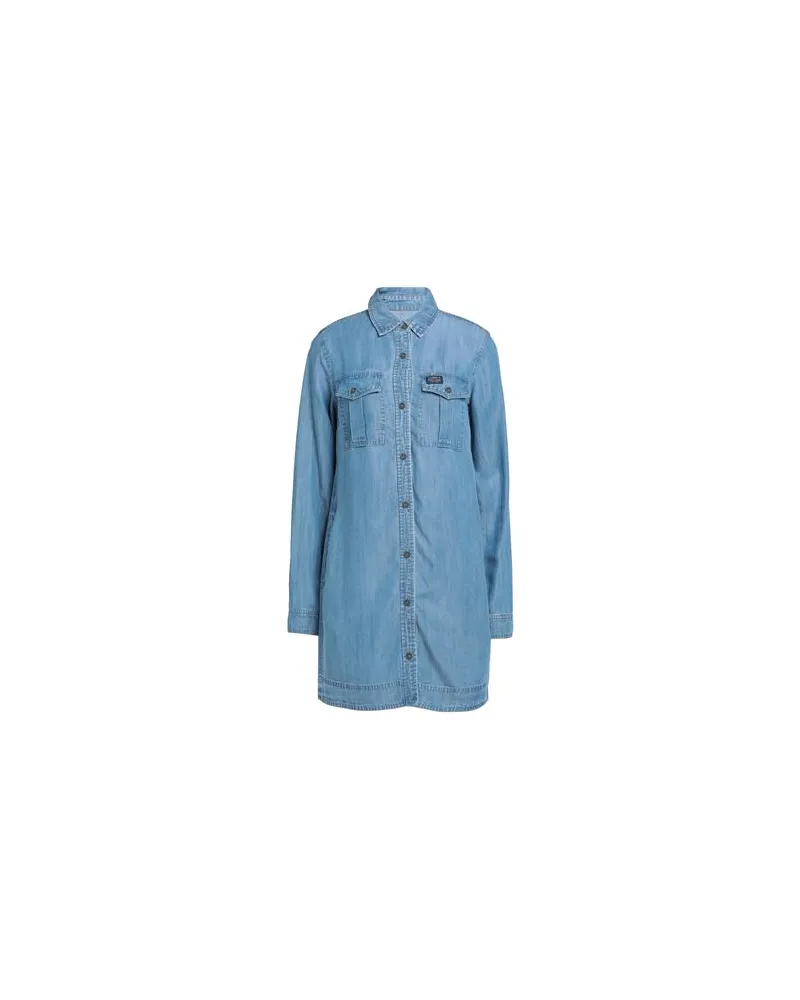 Superdry. KLEIDER - Mini-Kleiderauf YOOX.COM Himmelblau