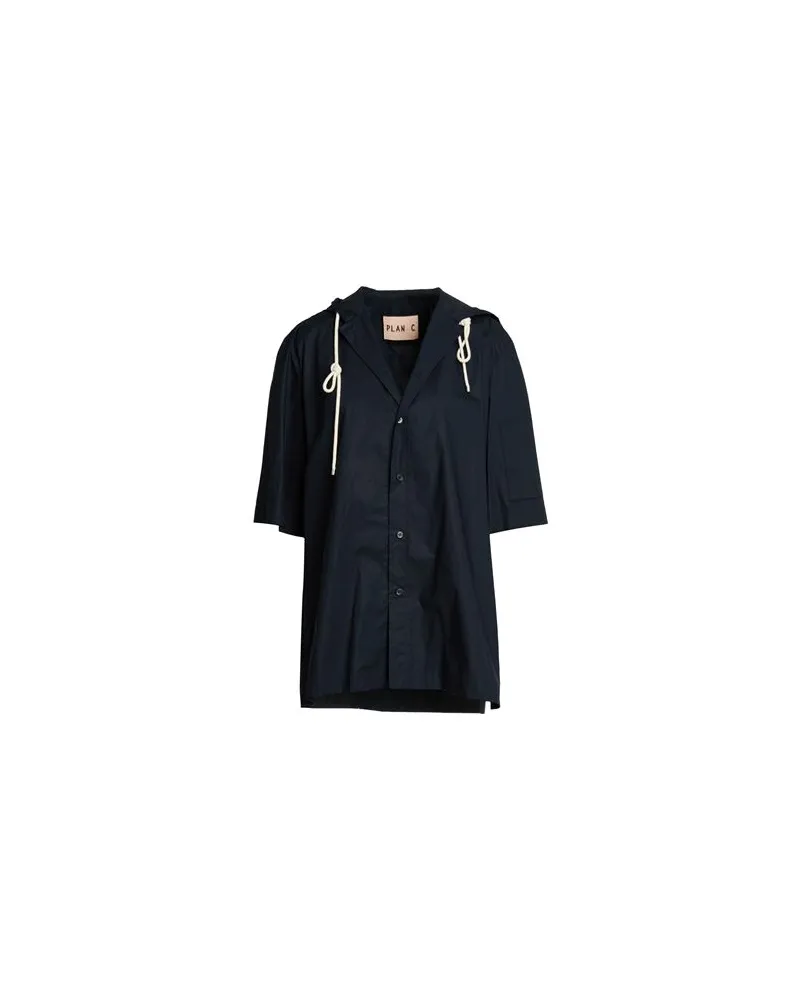 PLAN C TOPS - Hemdenauf YOOX.COM Marineblau