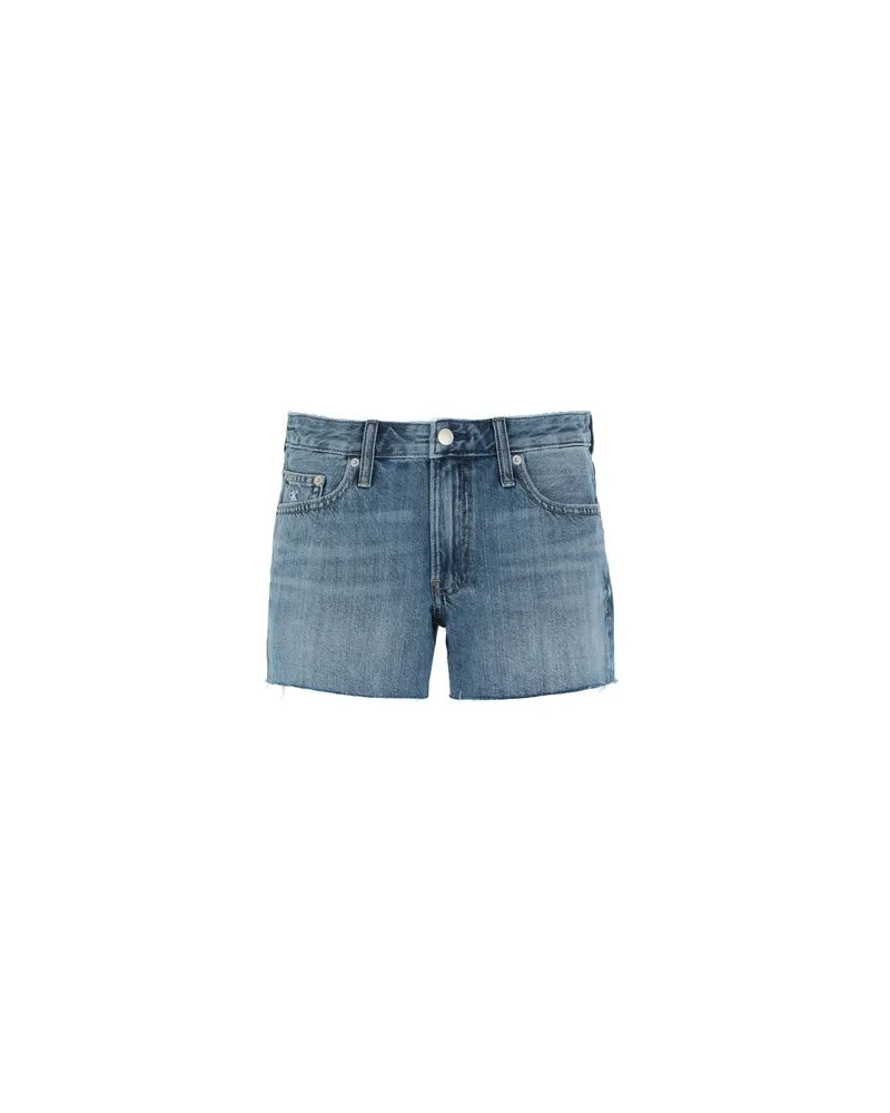 Calvin Klein DA037 LIGHT BLUE CUT HEM   - HOSEN & RÖCKE - Jeansshortsauf YOOX.COM Blau