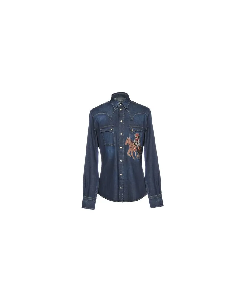 Dolce & Gabbana TOPS - Jeanshemdenauf YOOX.COM Blau
