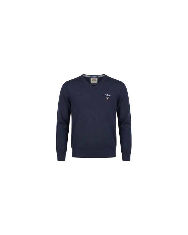 Aeronautica Militare STRICKWAREN - Pulloverauf YOOX.COM Nachtblau