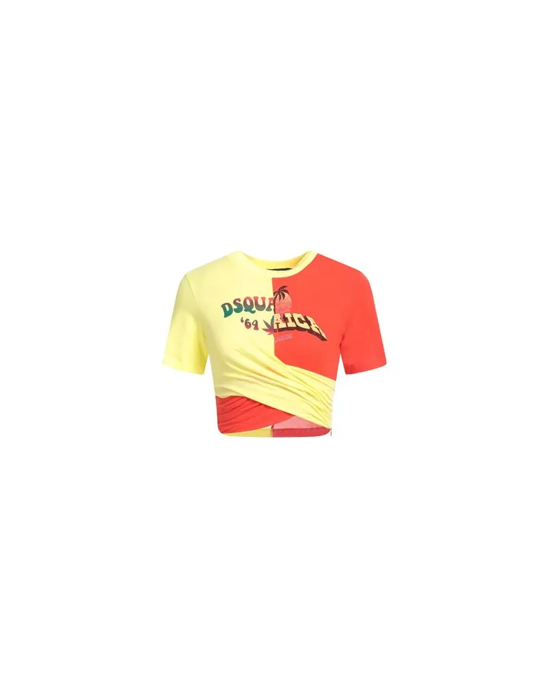 Dsquared2 TOPS - T-shirtsauf YOOX.COM Gelb