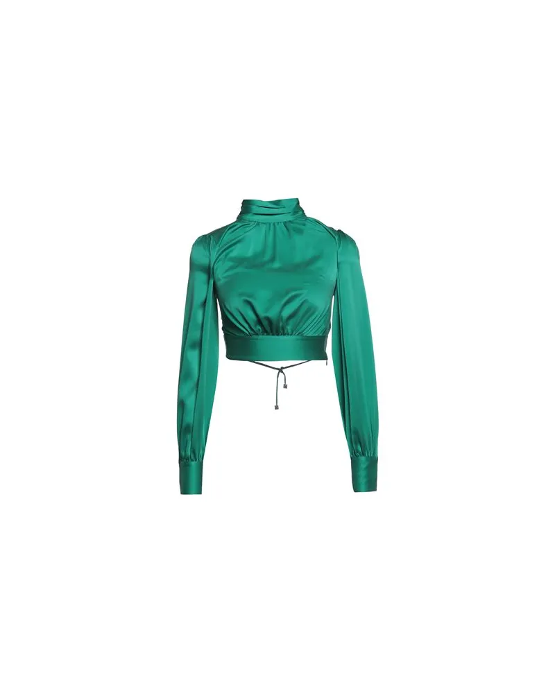 Elisabetta Franchi TOPS - Topsauf YOOX.COM Smaragdgrün