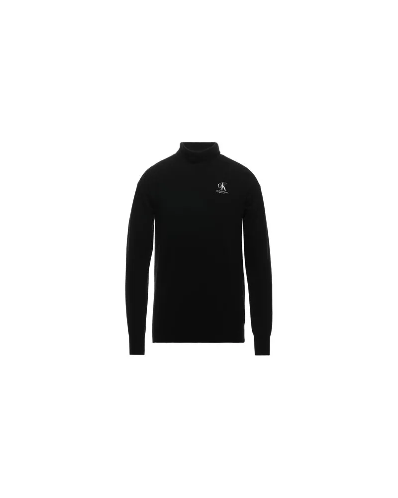 Calvin Klein STRICKWAREN - Rollkragenpulloverauf YOOX.COM Schwarz