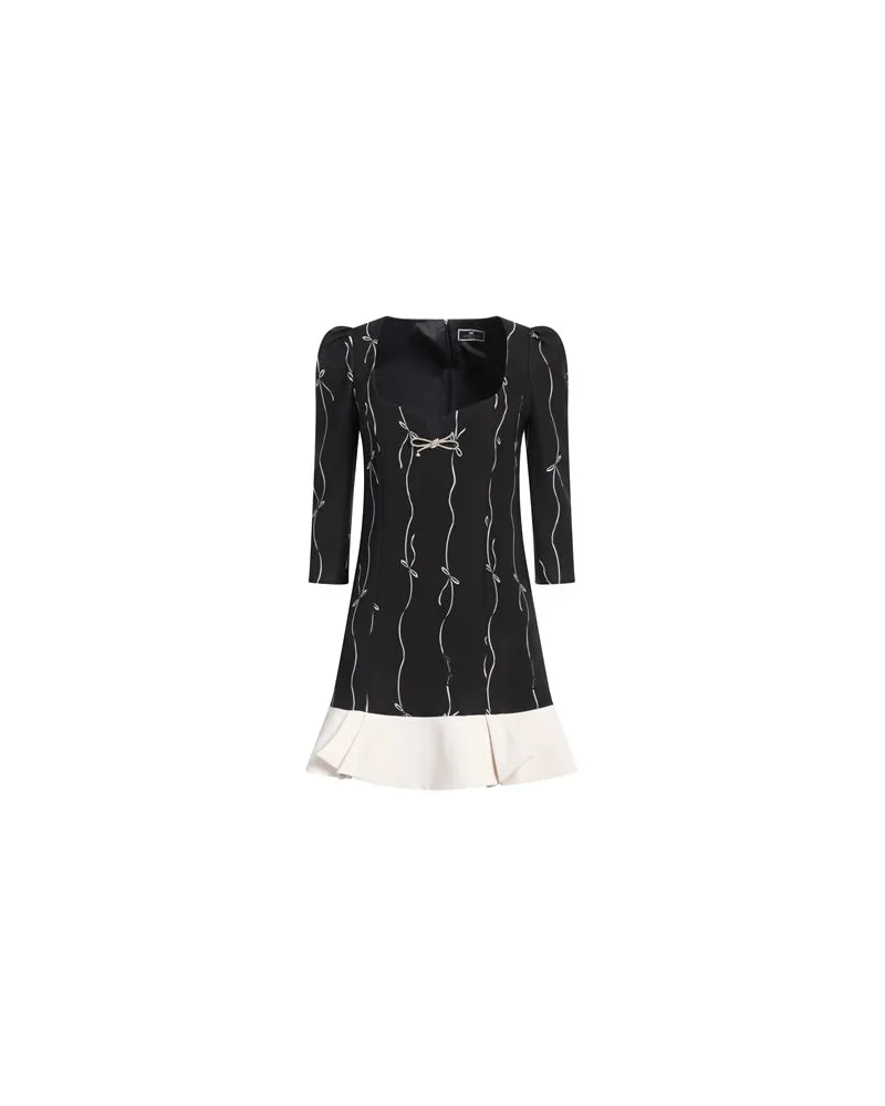 Elisabetta Franchi KLEIDER - Mini-Kleiderauf YOOX.COM Schwarz