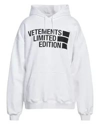 VETEMENTS Sweatshirt Weiß