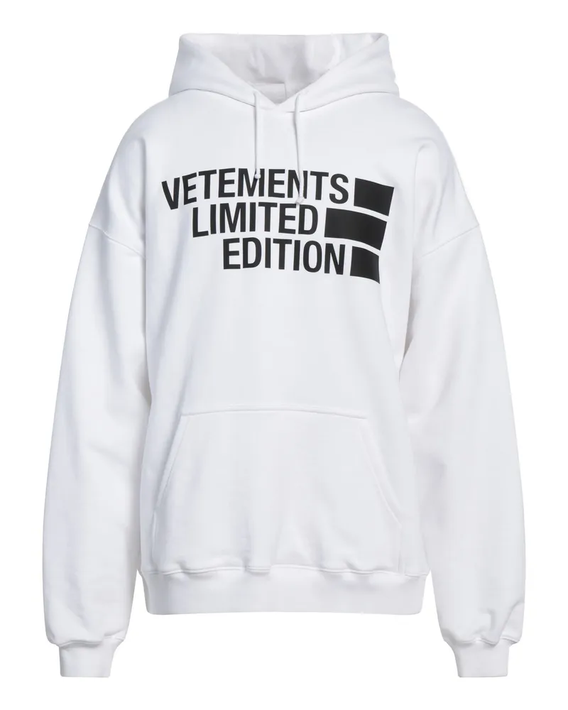 VETEMENTS Sweatshirt Weiß