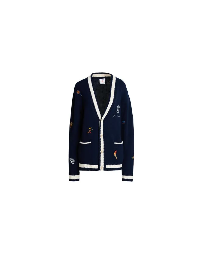 Casablanca Paris STRICKWAREN - Strickjackenauf YOOX.COM Marineblau