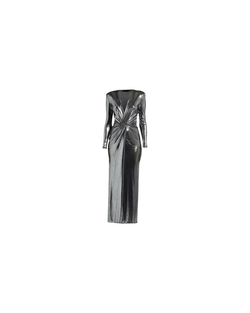 Simona Corsellini KLEIDER - Maxi-Kleiderauf YOOX.COM Silber