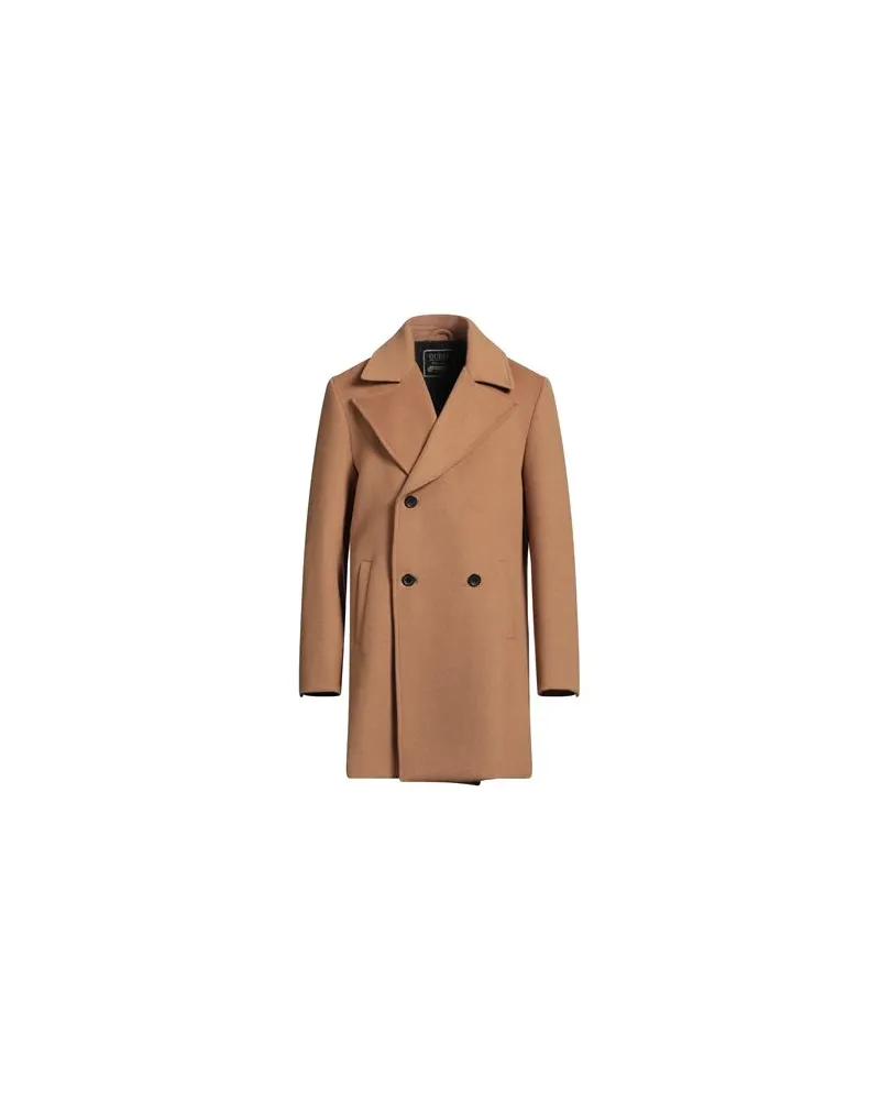 Guess JACKEN & MÄNTEL - Mäntelauf YOOX.COM Kamel