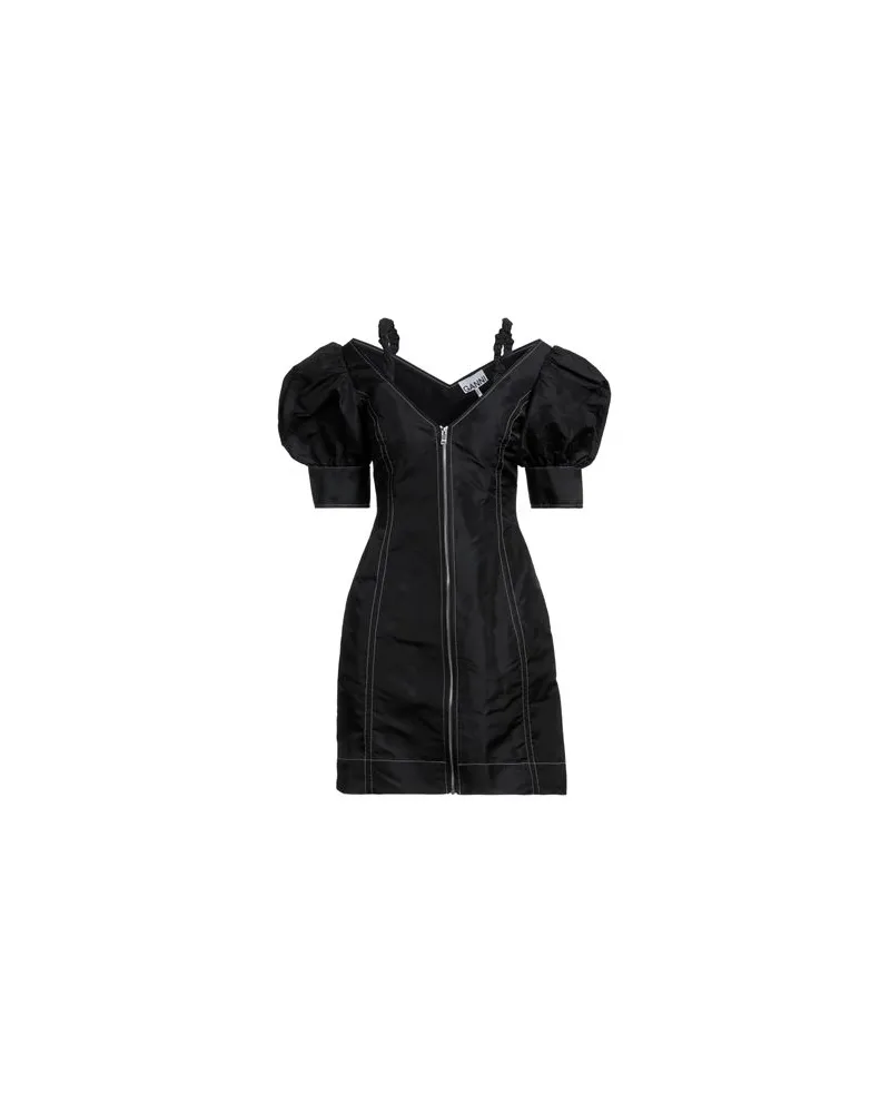 Ganni KLEIDER - Mini-Kleiderauf YOOX.COM Schwarz