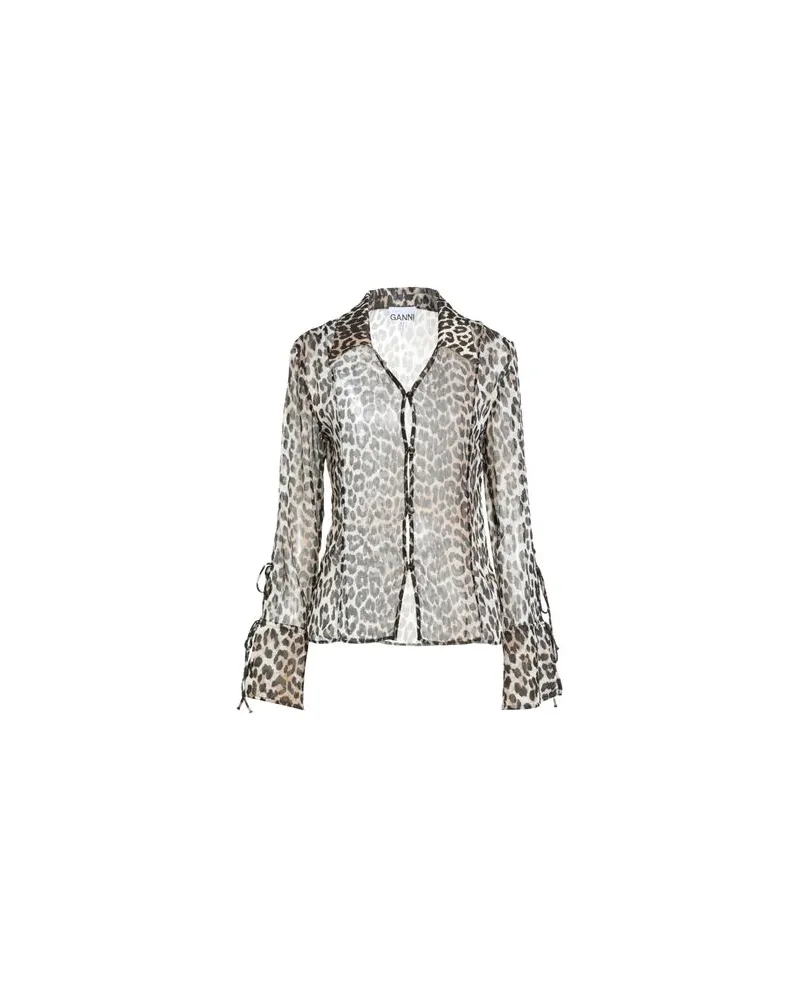 Ganni TOPS - Hemdenauf YOOX.COM Dunkelbraun