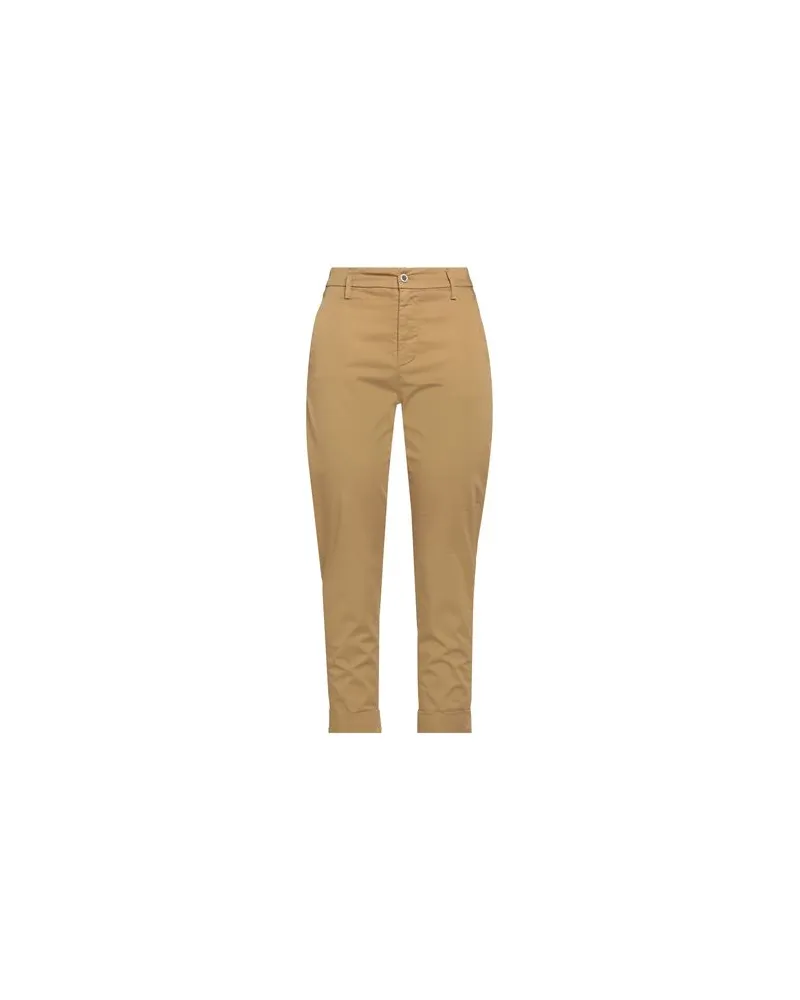 Dondup HOSEN & RÖCKE - Hosenauf YOOX.COM Senf