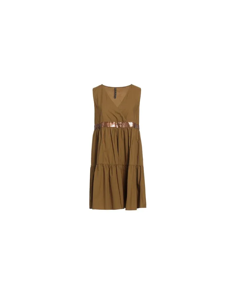 Manila Grace KLEIDER - Mini-Kleiderauf YOOX.COM Militärgrün