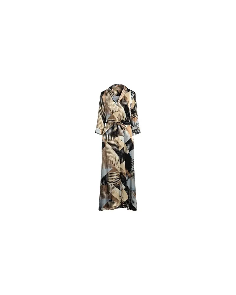 Manila Grace KLEIDER - Maxi-Kleiderauf YOOX.COM Beige