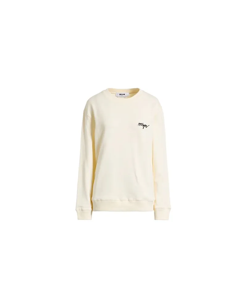 MSGM TOPS - Sweatshirtsauf YOOX.COM Cremeweiß