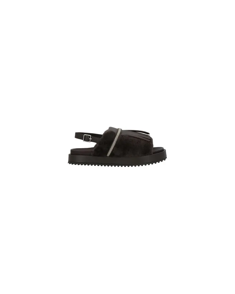 Twin-Set SCHUHE - Sandalenauf YOOX.COM Dunkelbraun
