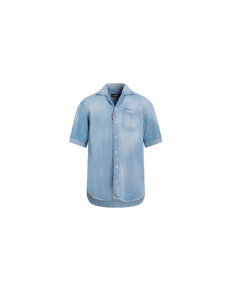 Dsquared2 TOPS - Jeanshemdenauf YOOX.COM Blau