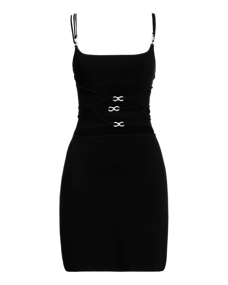 Mach & Mach Mini-Kleid Schwarz