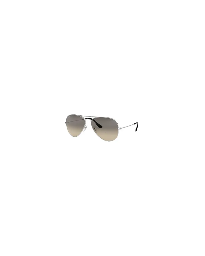 Ray Ban RB3025 AVIATOR LARGE METAL   - BRILLEN - Sonnenbrillenauf YOOX.COM Silber