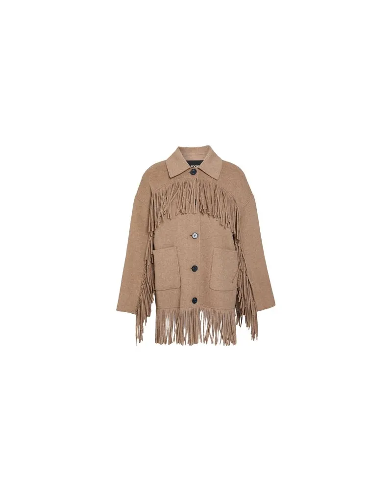 Maje JACKEN & MÄNTEL - Mäntelauf YOOX.COM Kamel