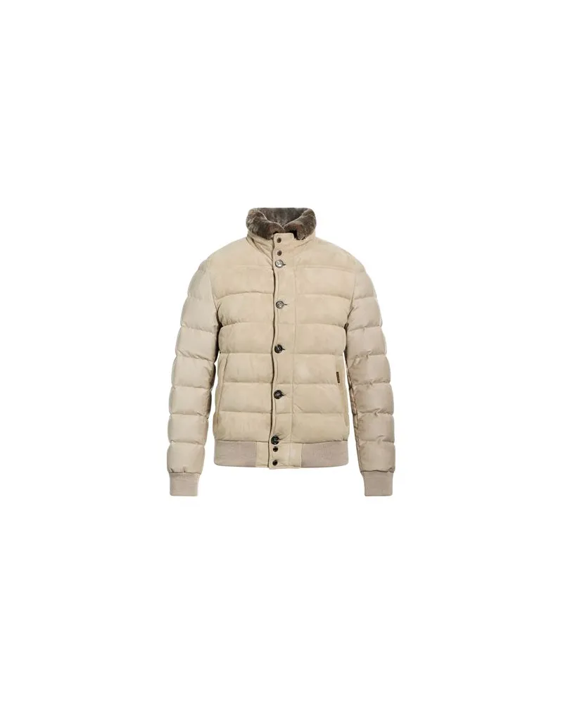 MOORER JACKEN & MÄNTEL - Pufferjacken & Daunenjackenauf YOOX.COM Beige