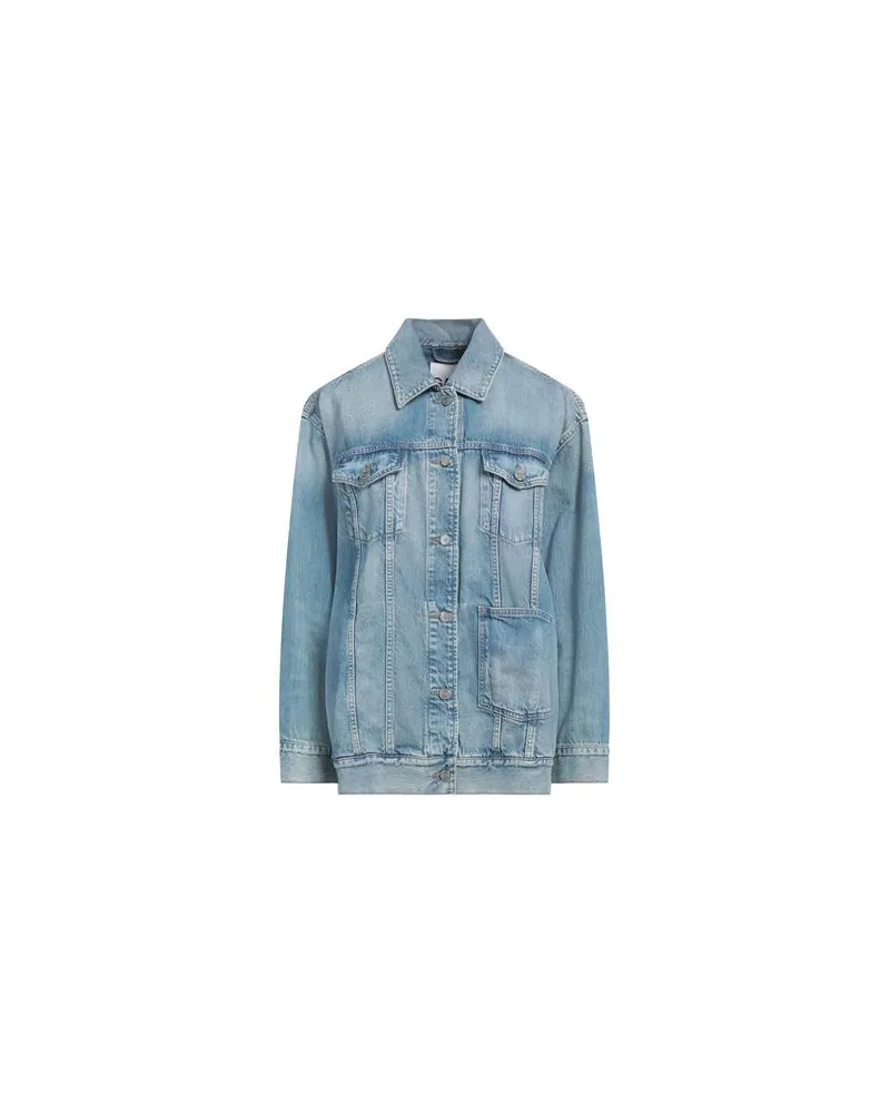 Ganni JACKEN & MÄNTEL - Jeansjacken/Mäntelauf YOOX.COM Blau