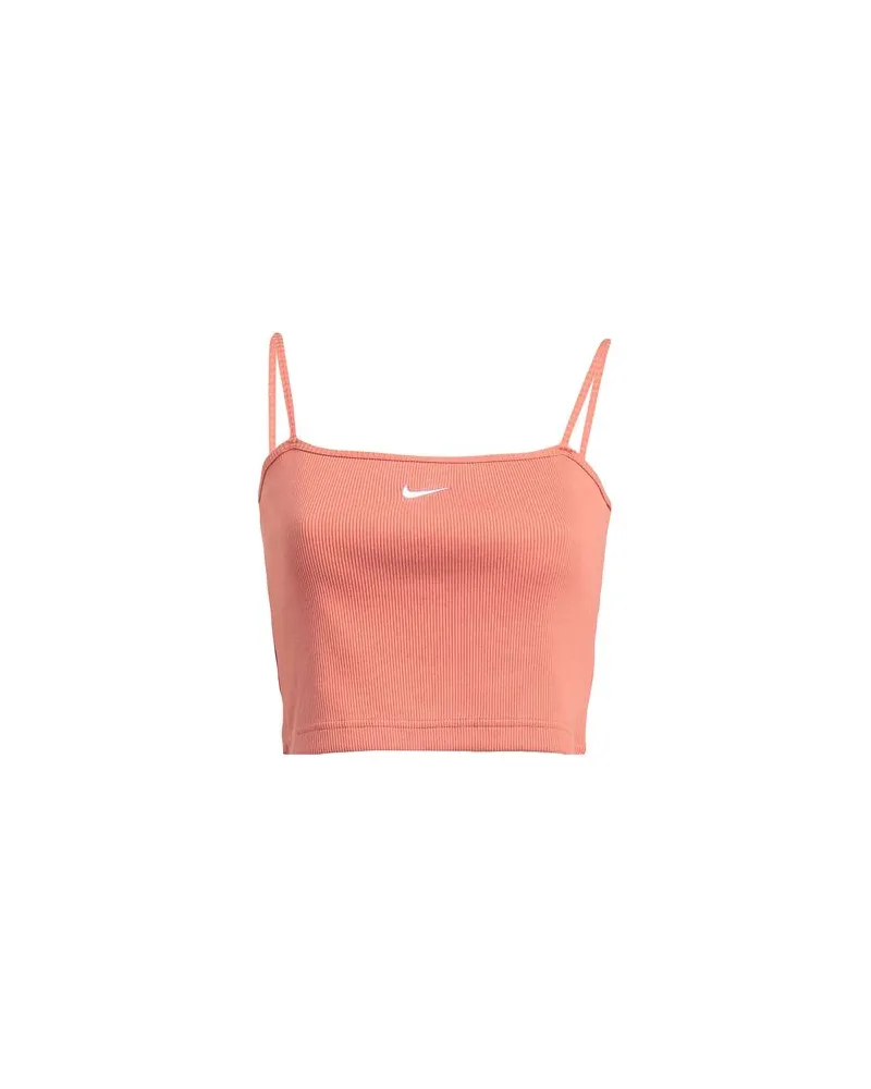 Nike Essential Rib Women Cropped Top  - TOPS - Topsauf YOOX.COM Lachs