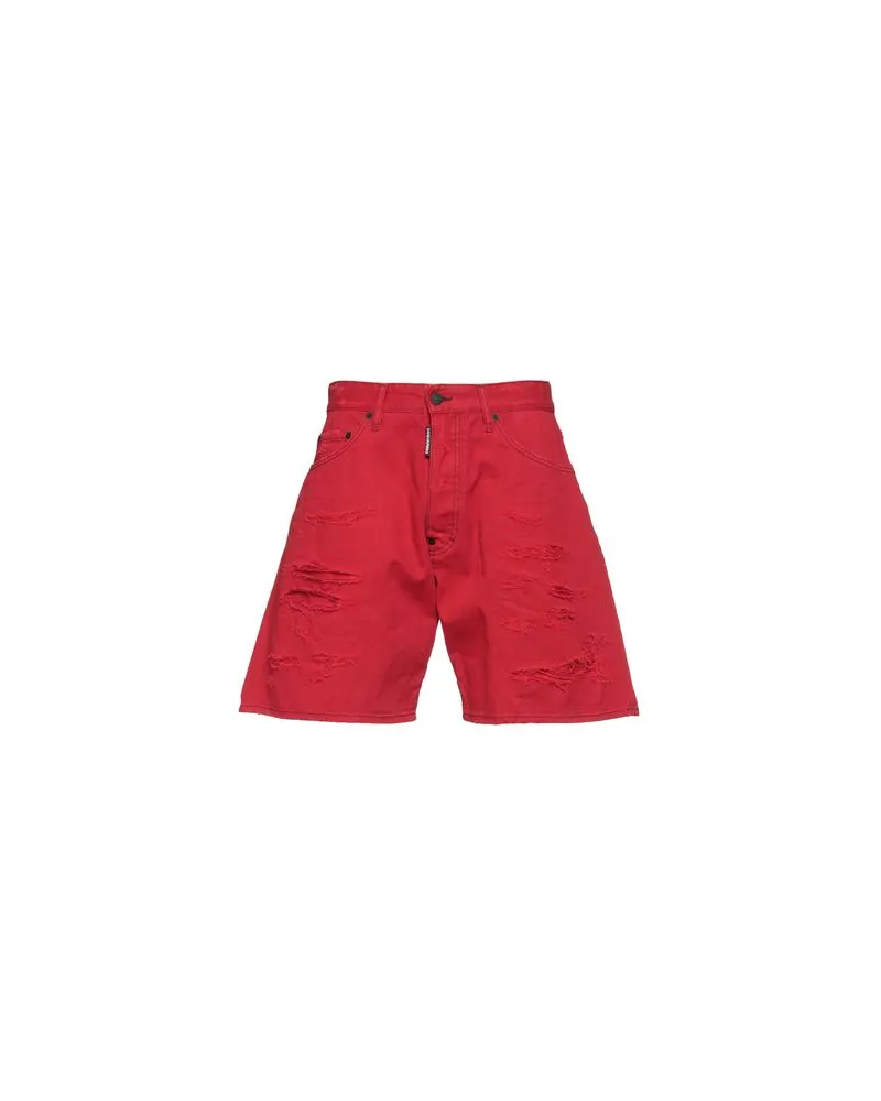 Dsquared2 HOSEN & RÖCKE - Jeansshortsauf YOOX.COM Rot