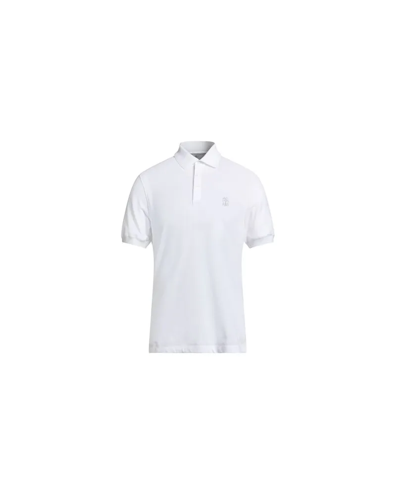 Brunello Cucinelli TOPS - Poloshirtsauf YOOX.COM Weiß