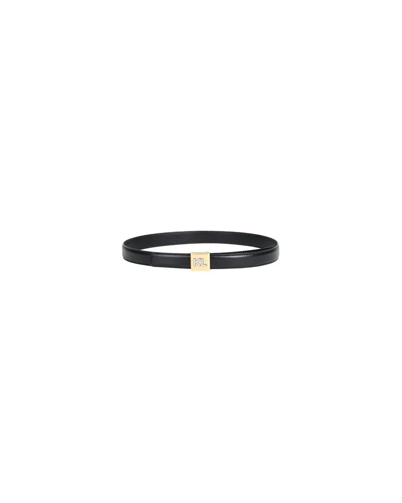 Karl Lagerfeld K/KUBE SM MID BELT - Kleinlederwaren - Gürtelauf YOOX.COM Schwarz