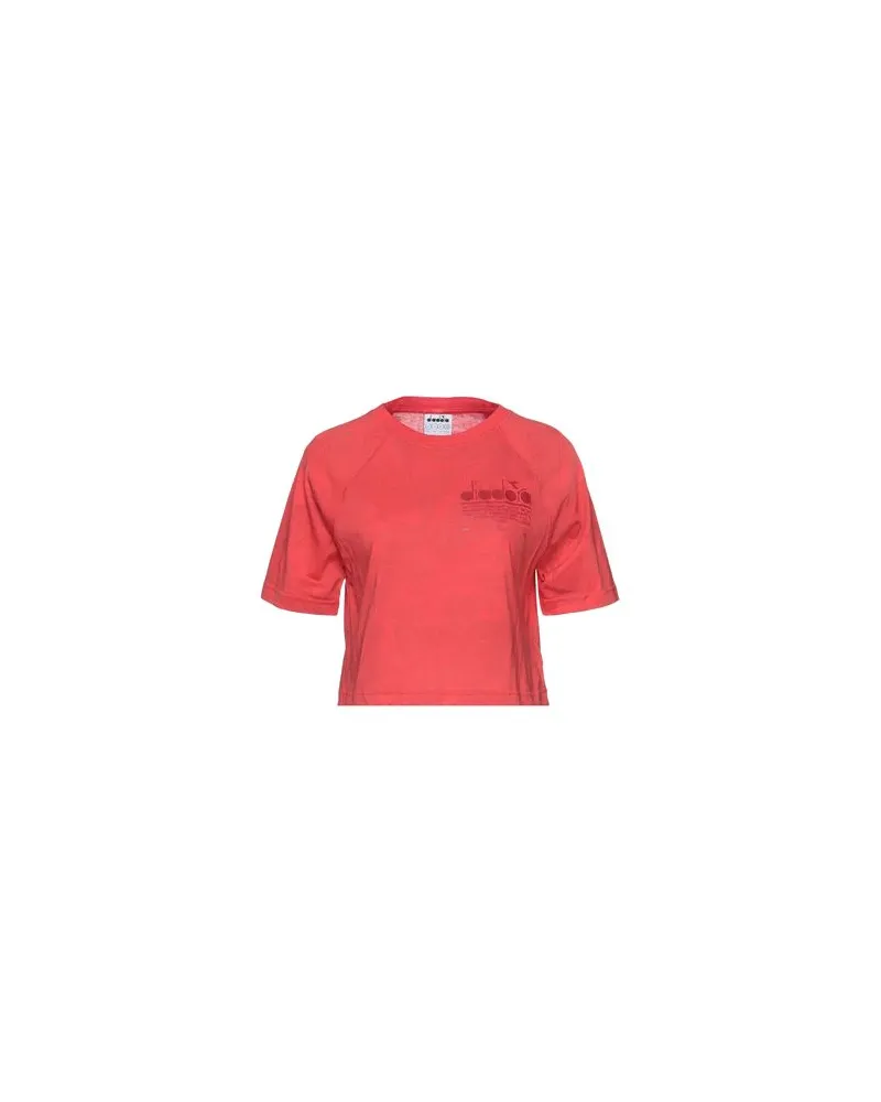 Diadora TOPS - T-shirtsauf YOOX.COM Rot