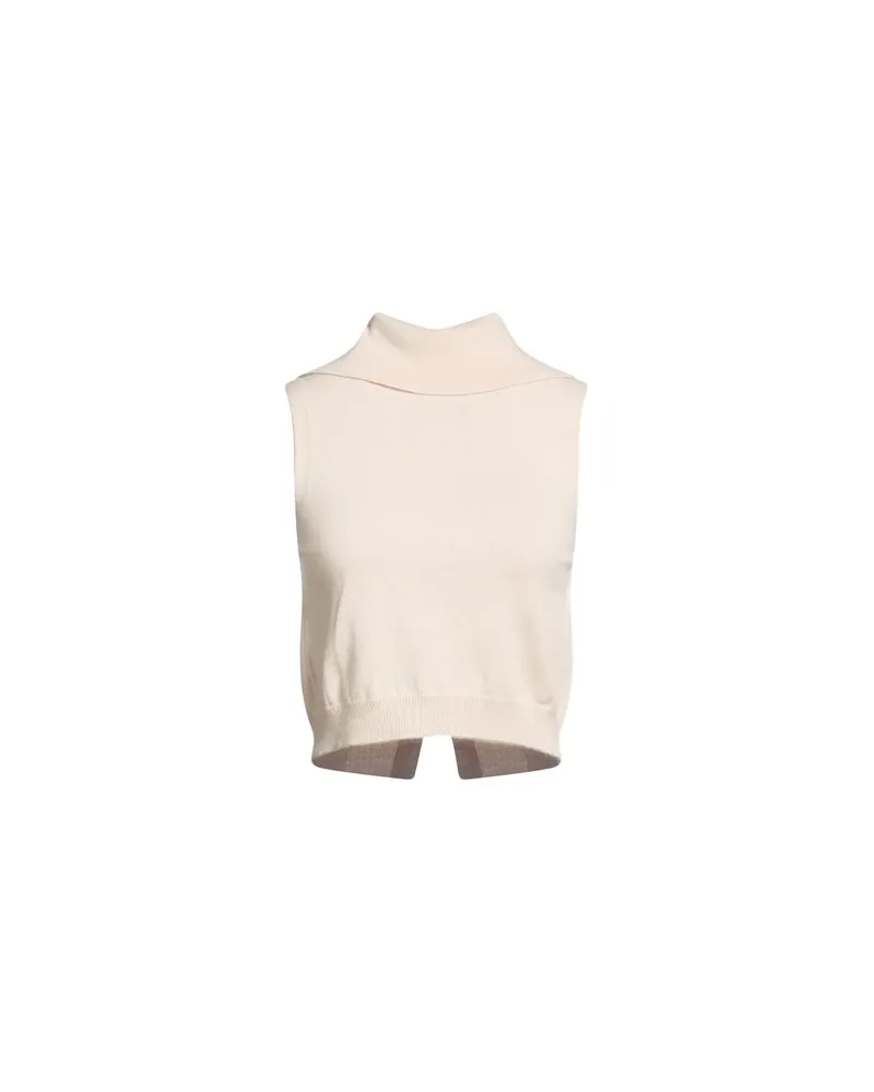 Anna Molinari STRICKWAREN - Rollkragenpulloverauf YOOX.COM Beige
