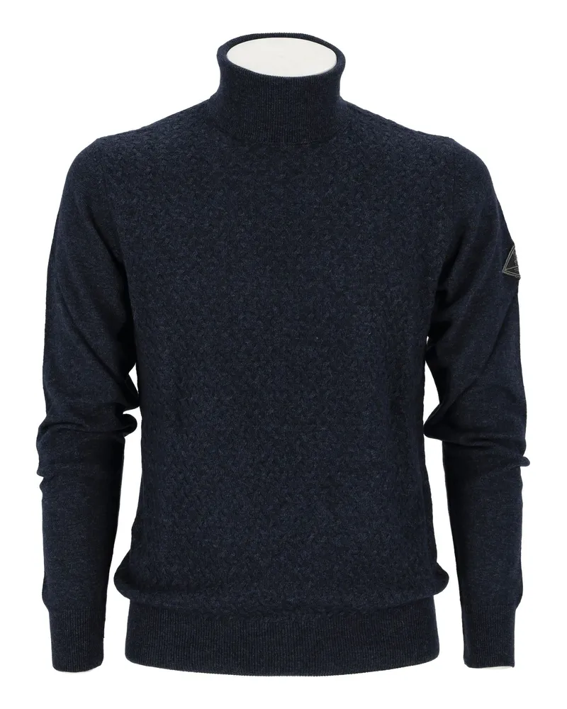 Roy Roger's Rollkragenpullover Blau