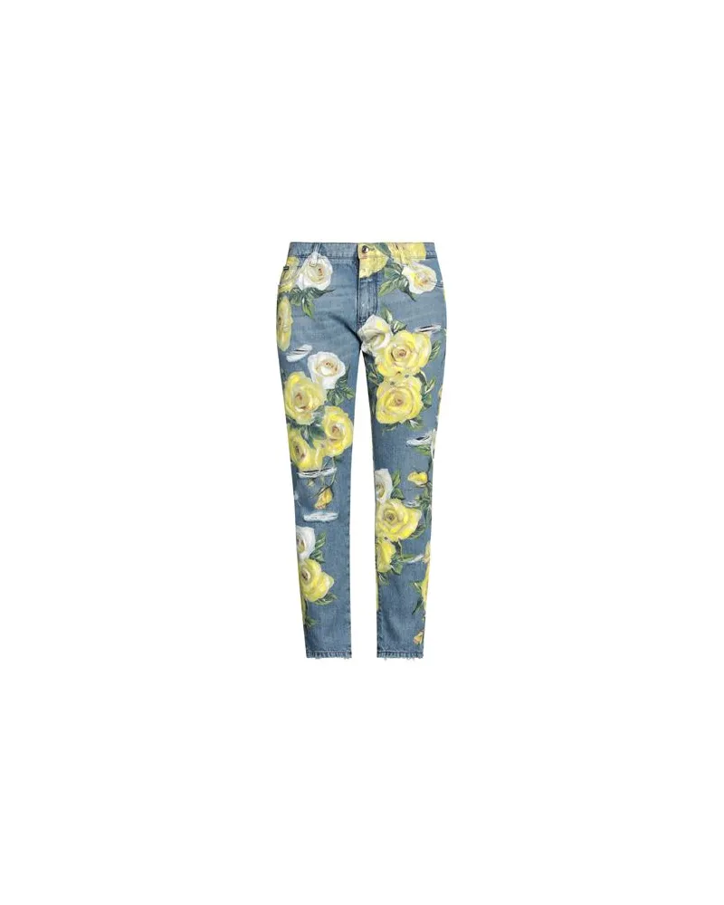 Dolce & Gabbana HOSEN & RÖCKE - Jeanshosenauf YOOX.COM Blau