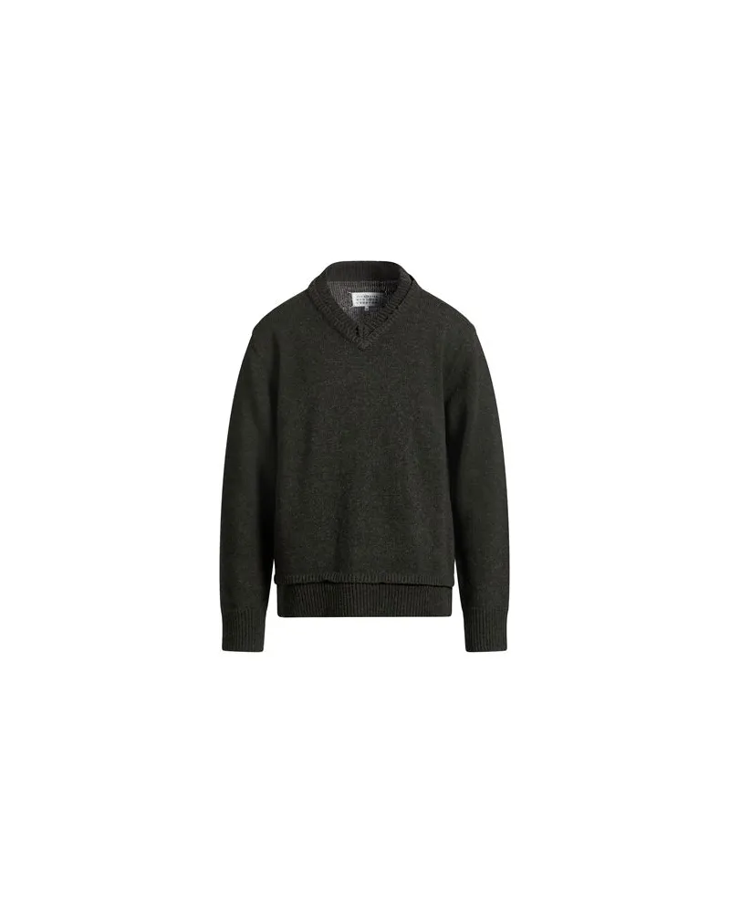 Maison Margiela STRICKWAREN - Pulloverauf YOOX.COM Dunkelgrün