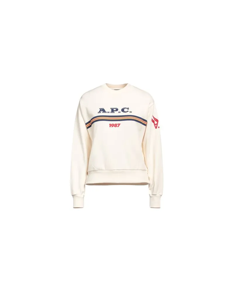 A.P.C. TOPS - Sweatshirtsauf YOOX.COM Elfenbein