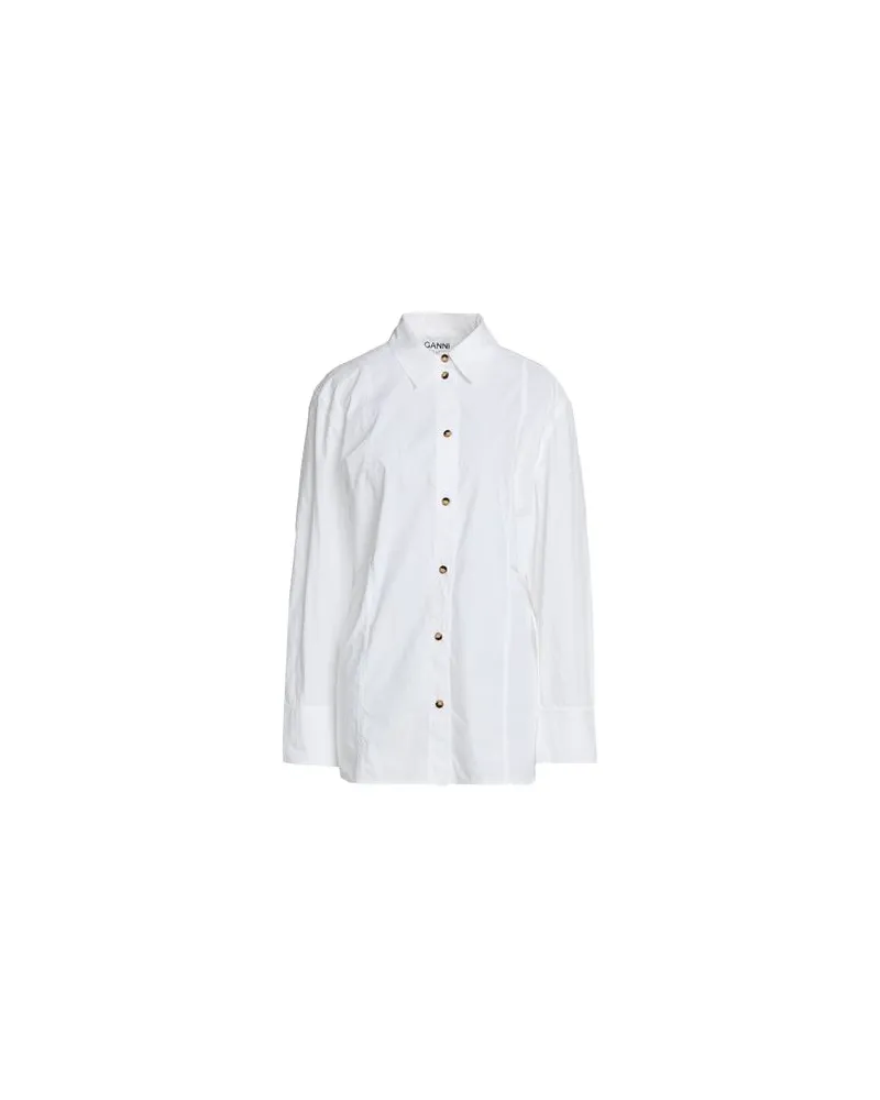 Ganni TOPS - Hemdenauf YOOX.COM Weiß