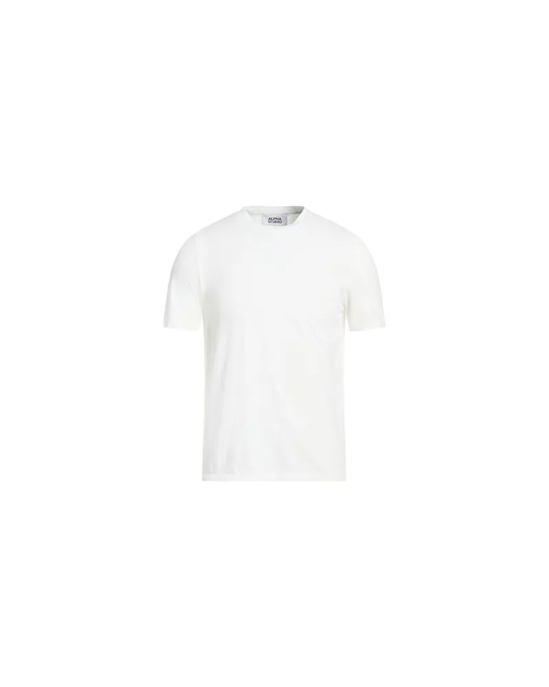 Alpha Studio TOPS - T-shirtsauf YOOX.COM Weiß