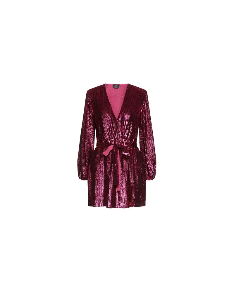 Elisabetta Franchi KLEIDER - Mini-Kleiderauf YOOX.COM Fuchsia