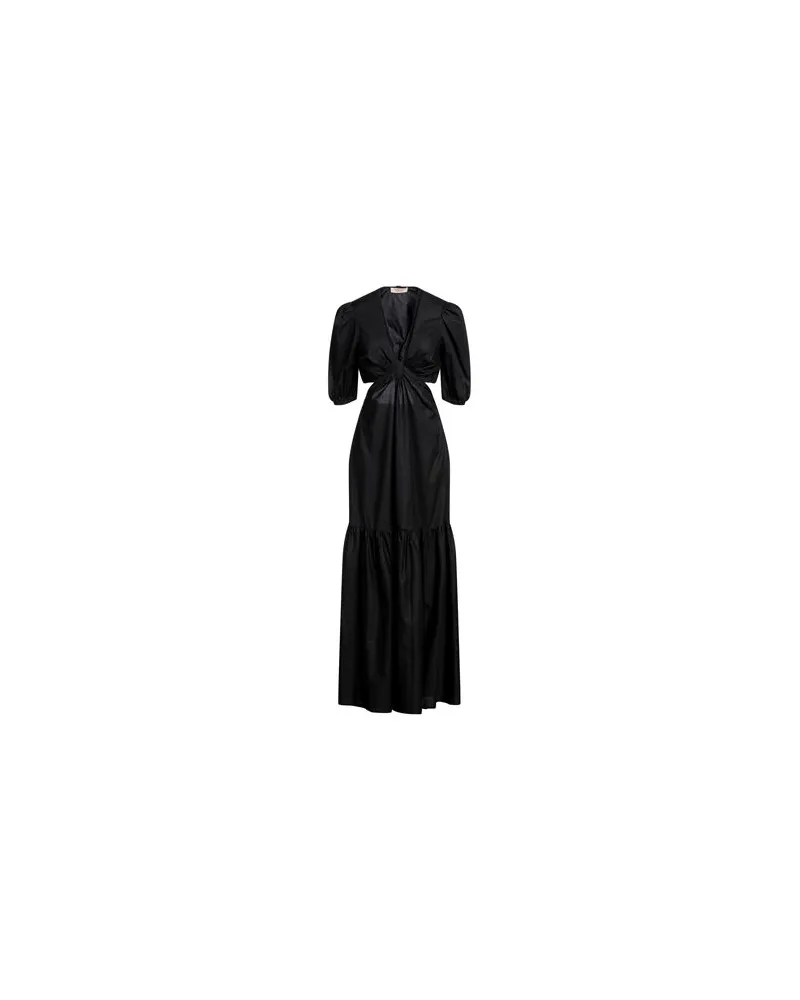 Twin-Set KLEIDER - Maxi-Kleiderauf YOOX.COM Schwarz