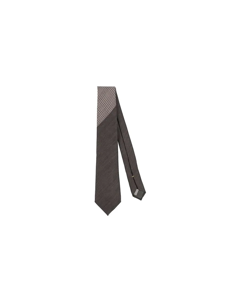 Canali ACCESSOIRES - Krawatten & Fliegenauf YOOX.COM Dunkelbraun