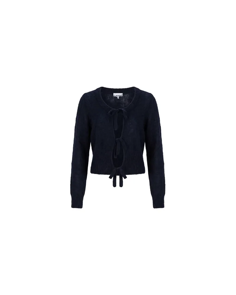 Ganni STRICKWAREN - Strickjackenauf YOOX.COM Marineblau