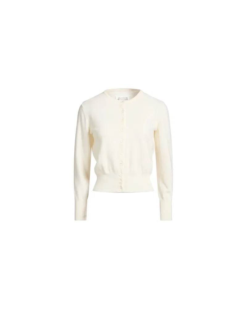 Maison Margiela STRICKWAREN - Strickjackenauf YOOX.COM Cremeweiß