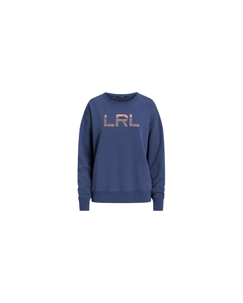 Ralph Lauren LOGO FRENCH TERRY PULLOVER   - TOPS - Sweatshirtsauf YOOX.COM Blau