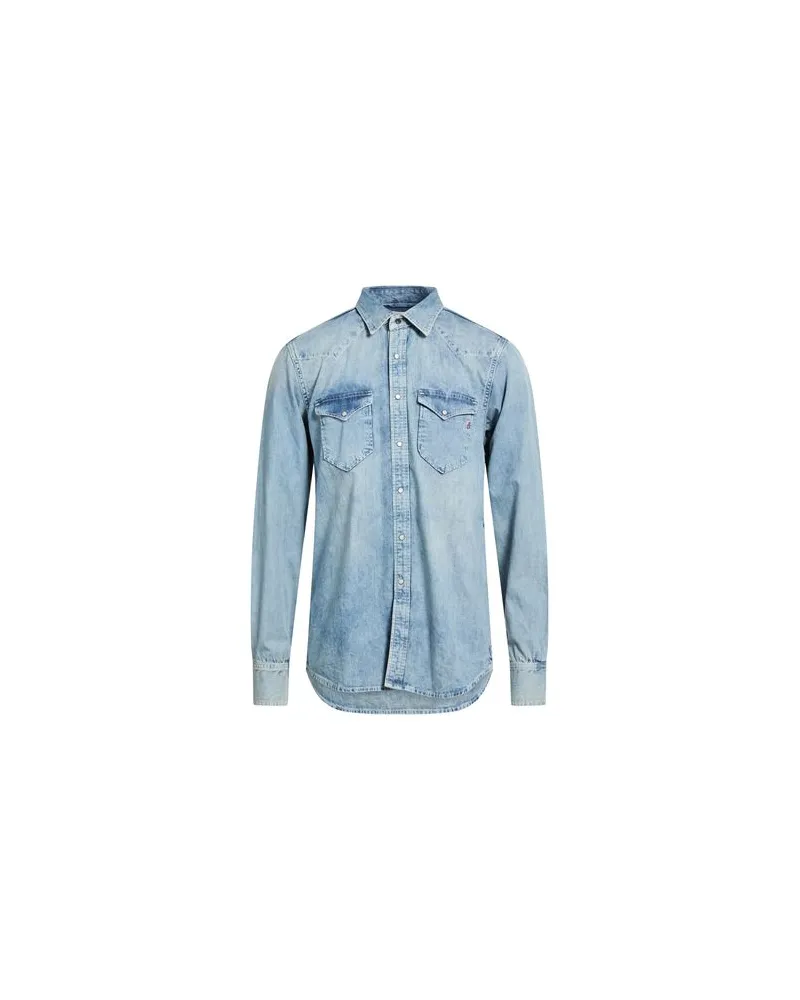 Replay TOPS - Jeanshemdenauf YOOX.COM Blau
