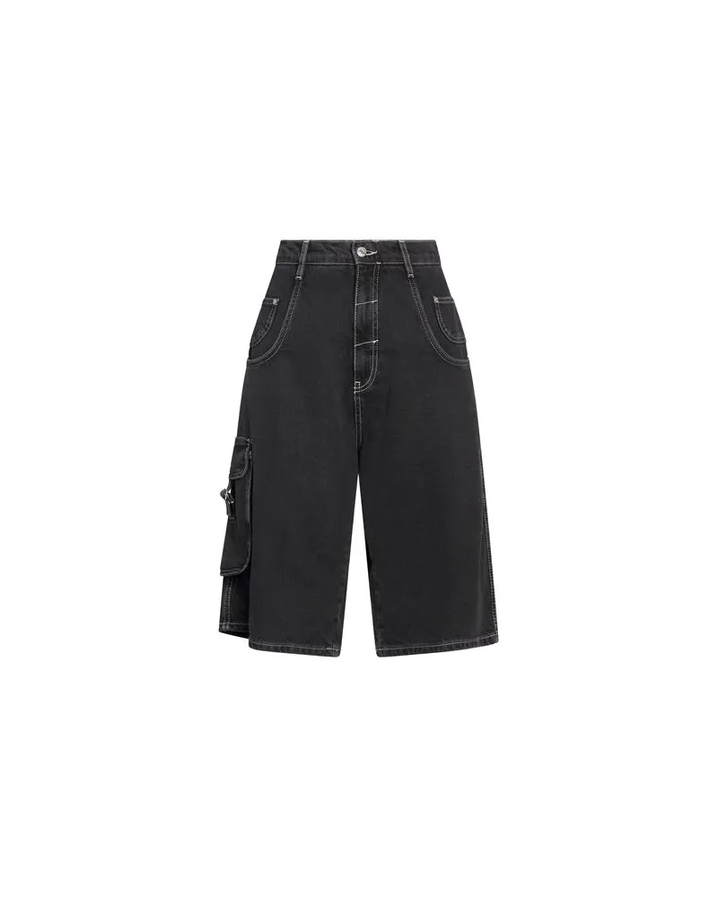 Moschino HOSEN & RÖCKE - Jeansshortsauf YOOX.COM Schwarz