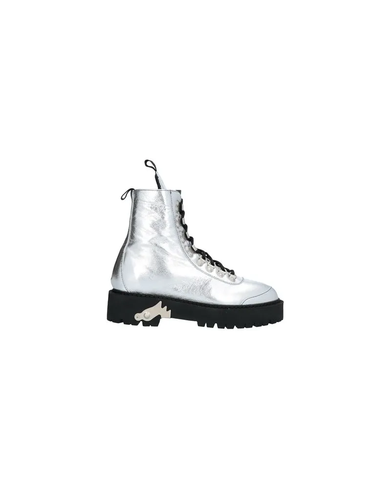 OFF-WHITE SCHUHE - Stiefelettenauf YOOX.COM Silber