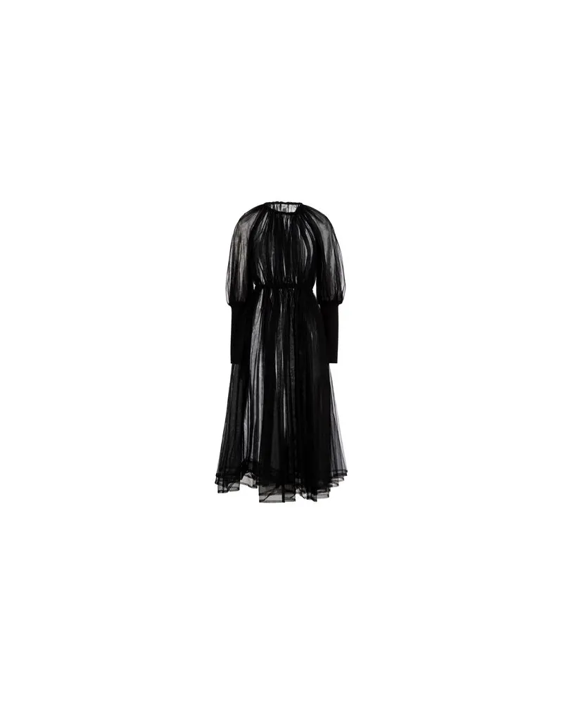Noir Kei Ninomiya KLEIDER - Midi-Kleiderauf YOOX.COM Schwarz