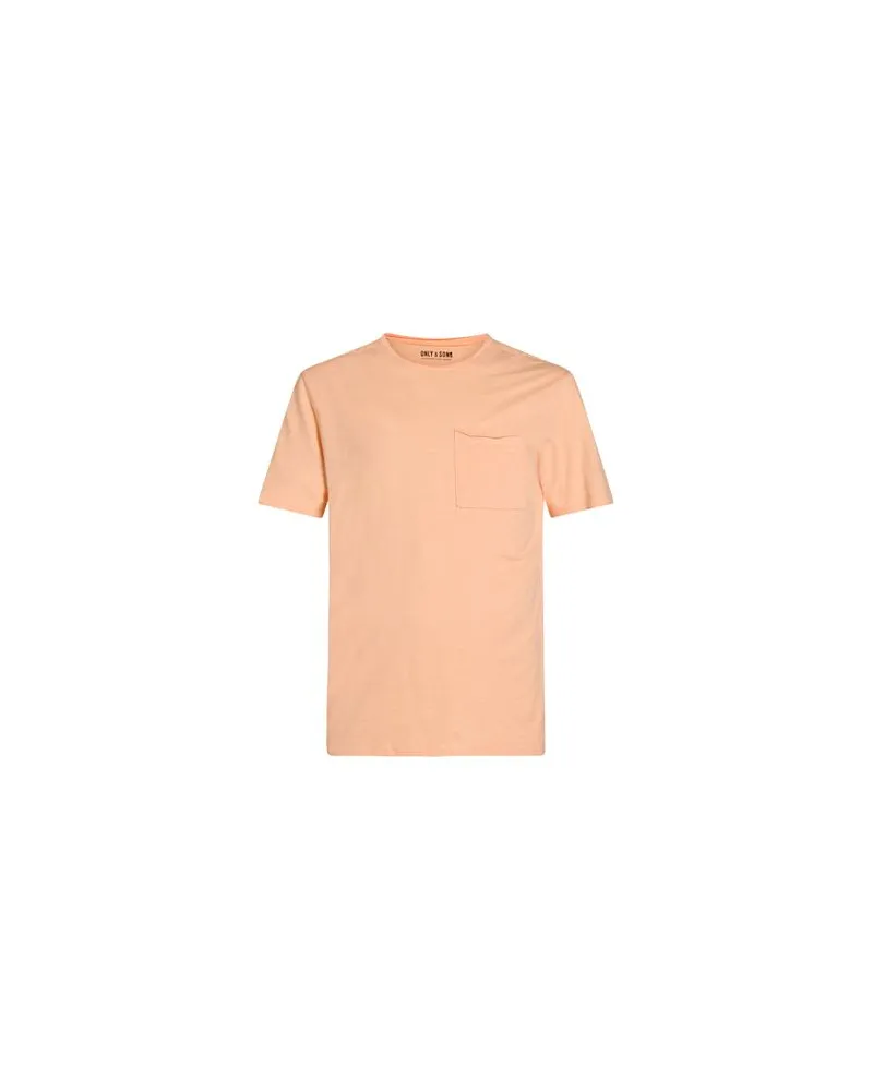 Only & Sons TOPS - T-shirtsauf YOOX.COM Pfirsich